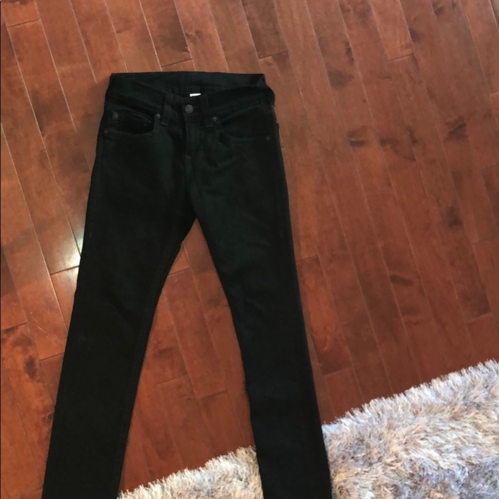 Skinny Black Denim Mens True Religion Jeans